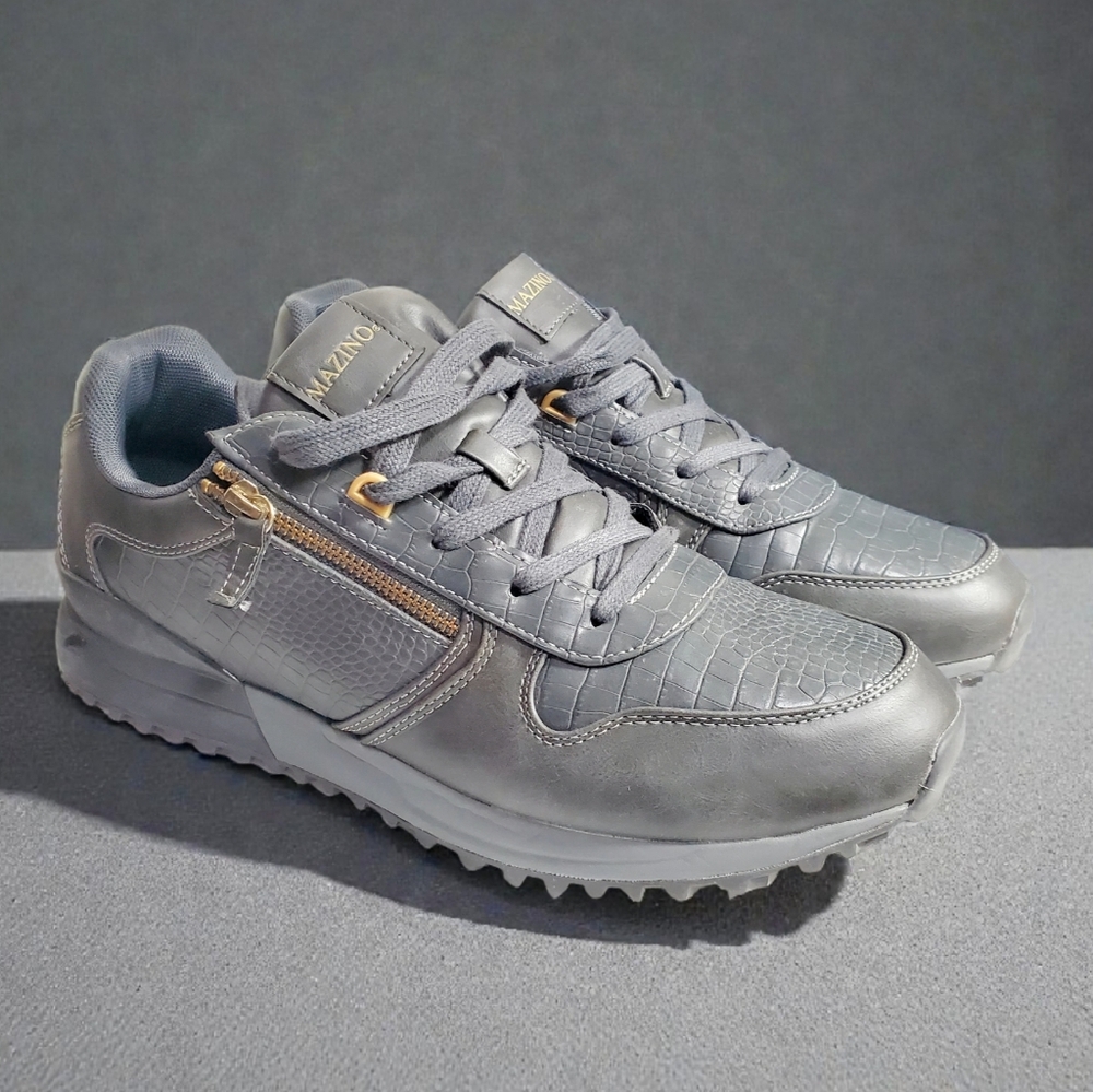 Mazino Men's Ametrine-011 Casual Jogger Shoes size 12 Grey